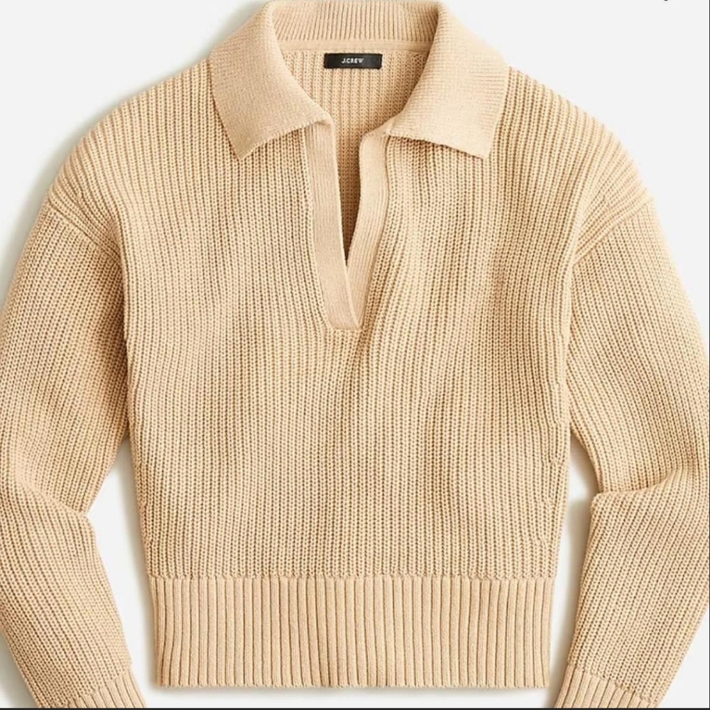 knit sweater, S, ecru